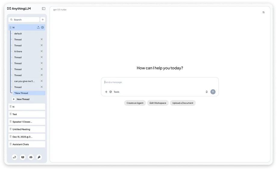 AnythingLLM desktop app