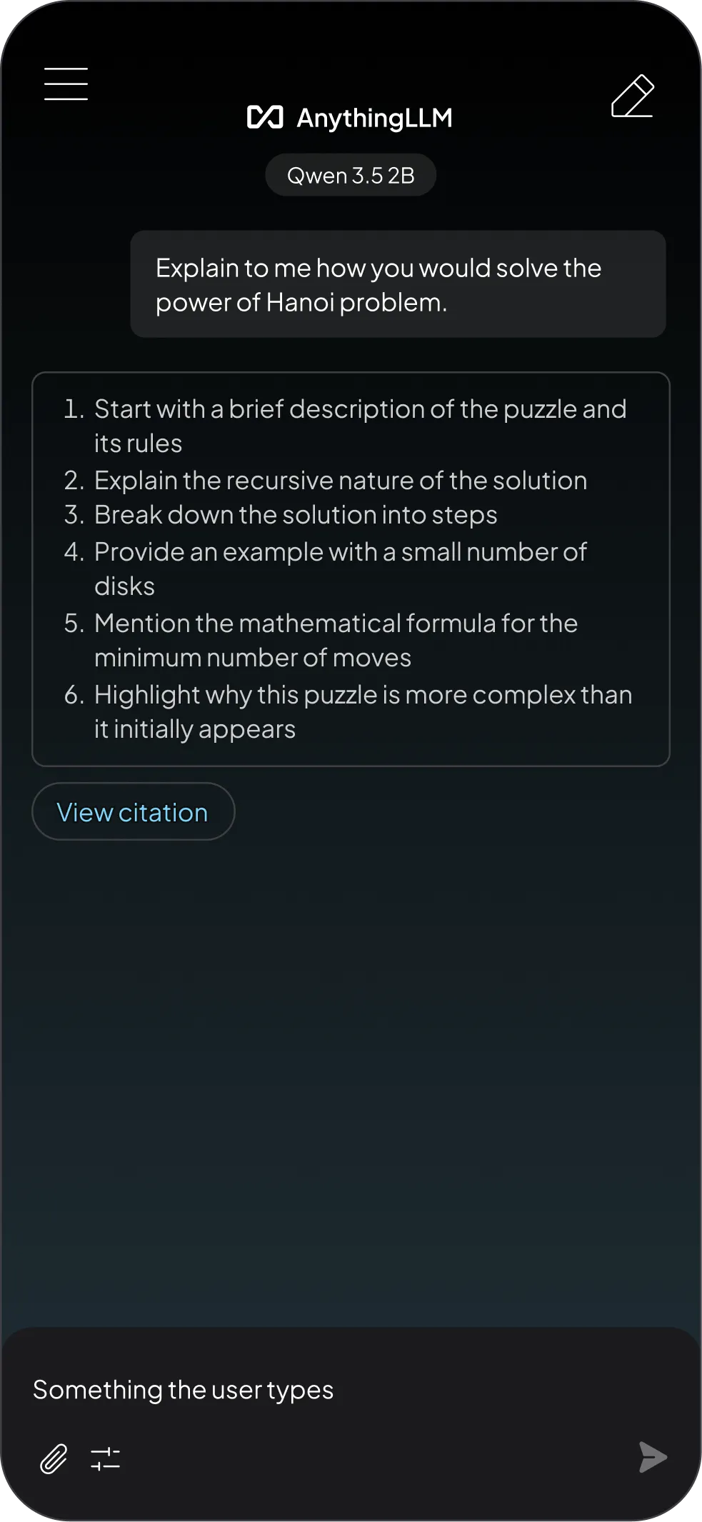AnythingLLM mobile app
